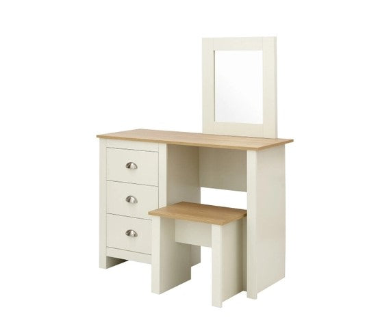 Logan Dressing Table Set - White & Barley Oak