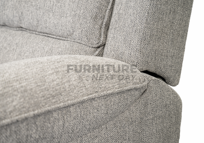 Limerick Corner Group Fabric Manual Recliner - Light Grey