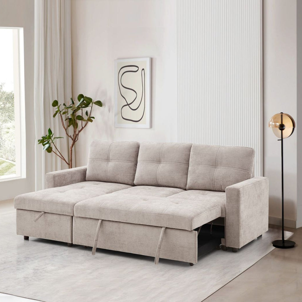 Lily Corner Sofabed - Beige