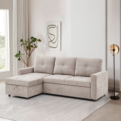Lily Corner Sofabed - Beige