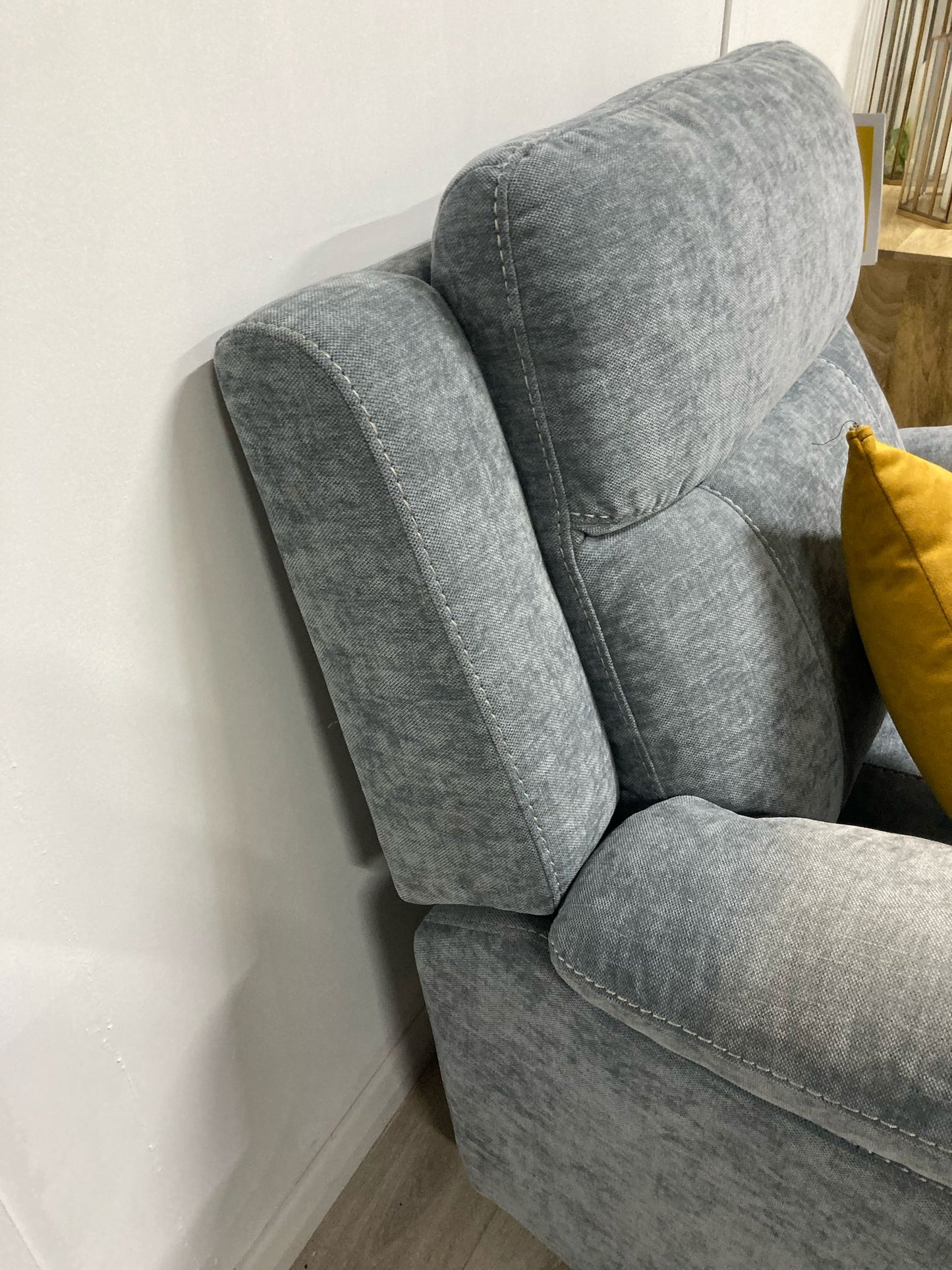 Lucy 1 Seater Reclining Suite - Light Grey