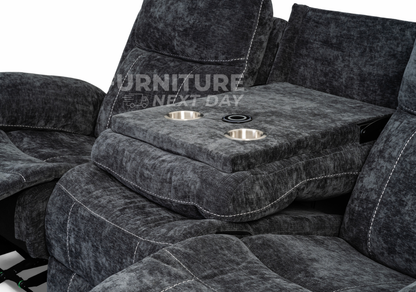 Lucy 3+2 Reclining Suite with Drop Down Table