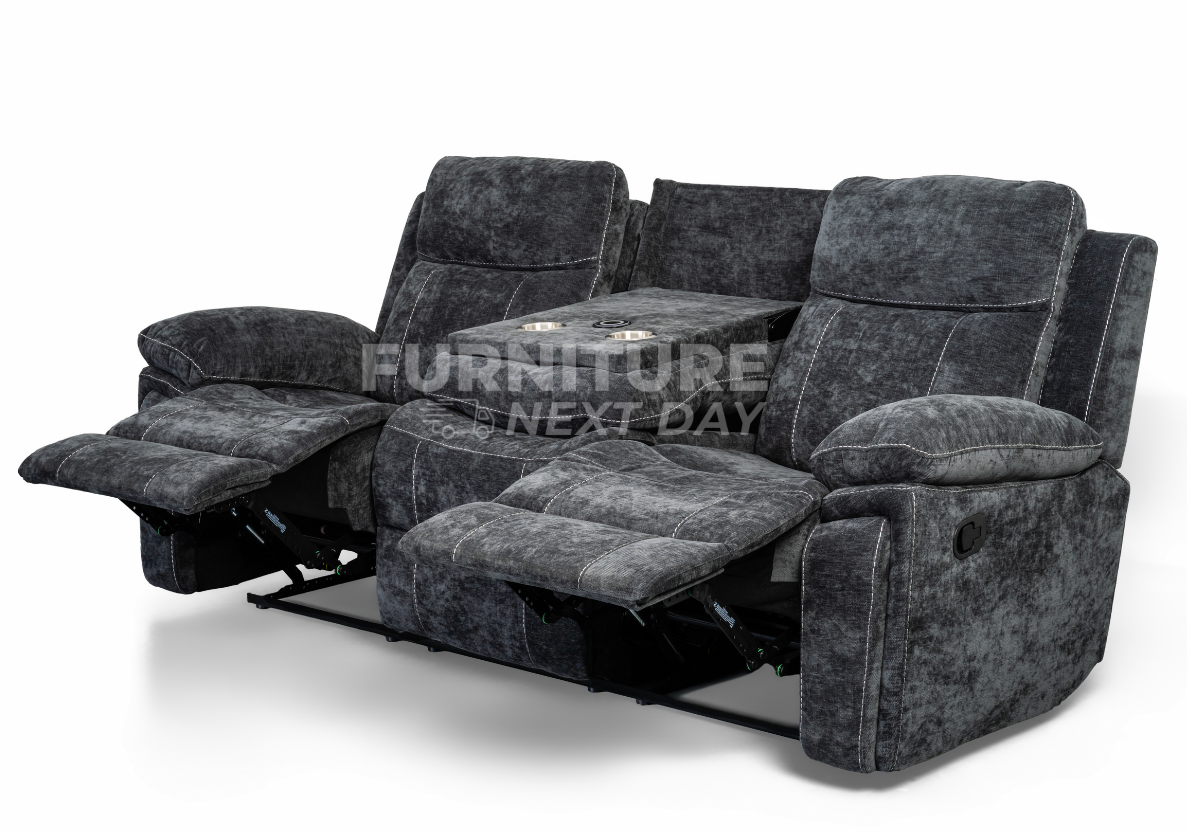 Lucy 3+2 Reclining Suite with Drop Down Table