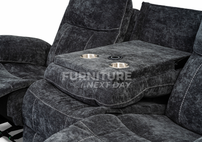 Lucy 3+2 Reclining Suite with Drop Down Table