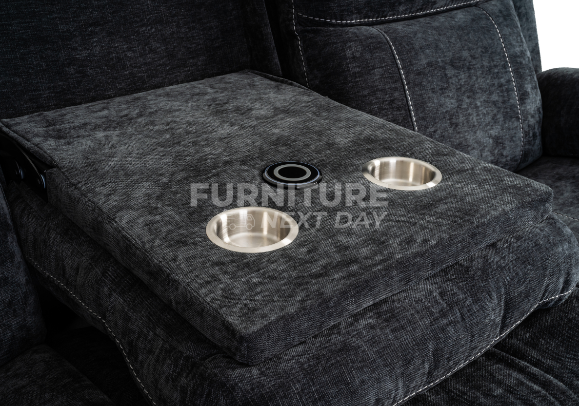 Lucy 3+2 Reclining Suite with Drop Down Table