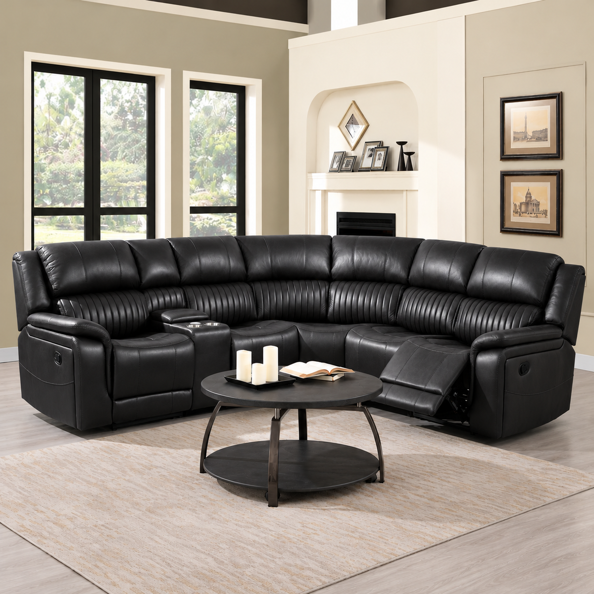 Westport Corner Group Fabric Manual Recliner