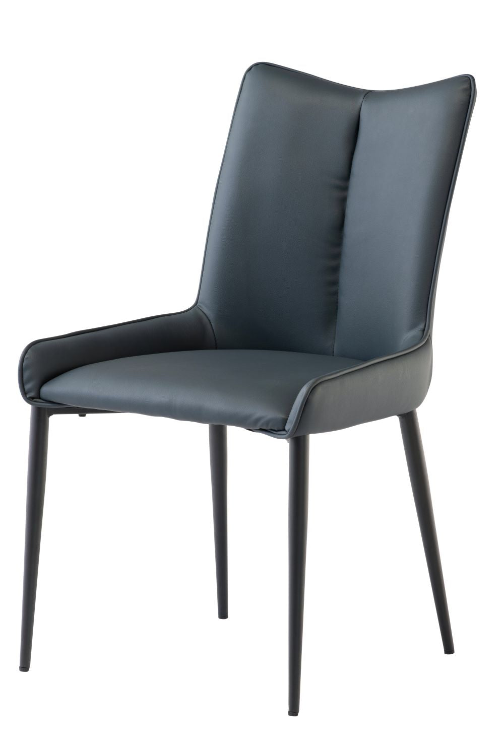 Mametic Dining Chair, Teal PU with Black Leg