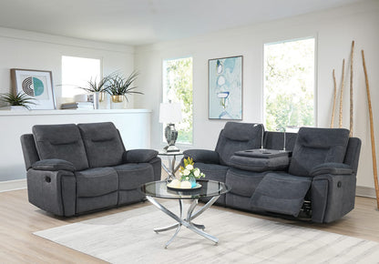 Foxlands 2 Seater Manual Recliner - Grey