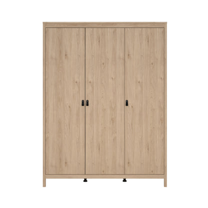 Madrid 3 Door Wardrobe - Jackson Hickory