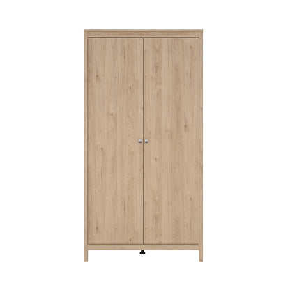 Madrid 2 Door Wardrobe - Jackson Hickory