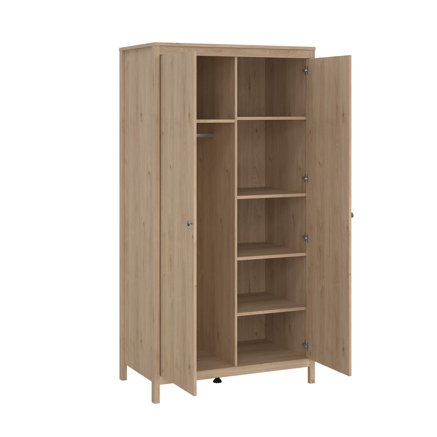 Madrid 2 Door Wardrobe - Jackson Hickory