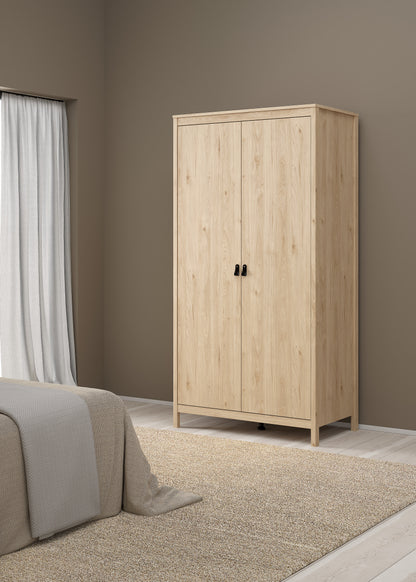 Madrid 2 Door Wardrobe - Jackson Hickory