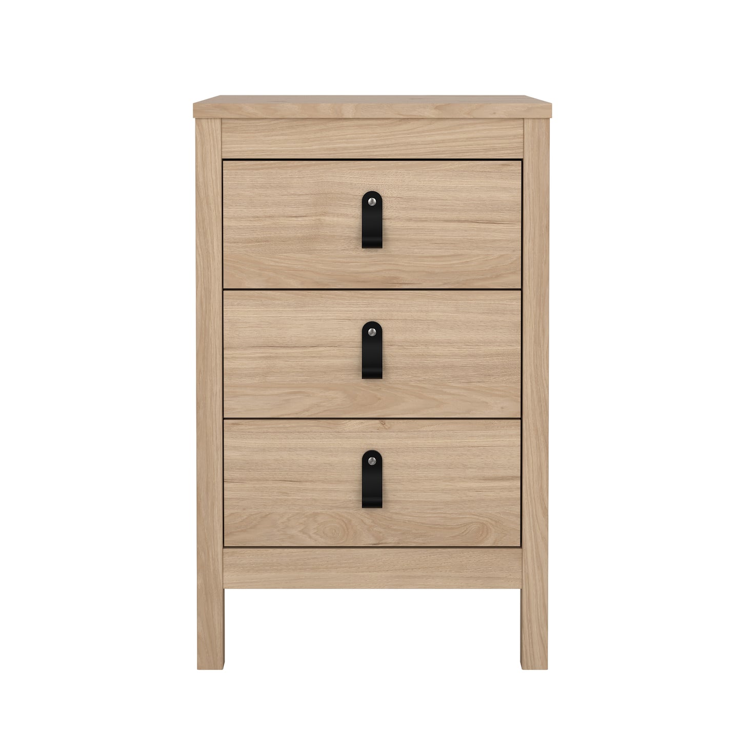Madrid 3 Drawer Nightstand - Jackson Hickory