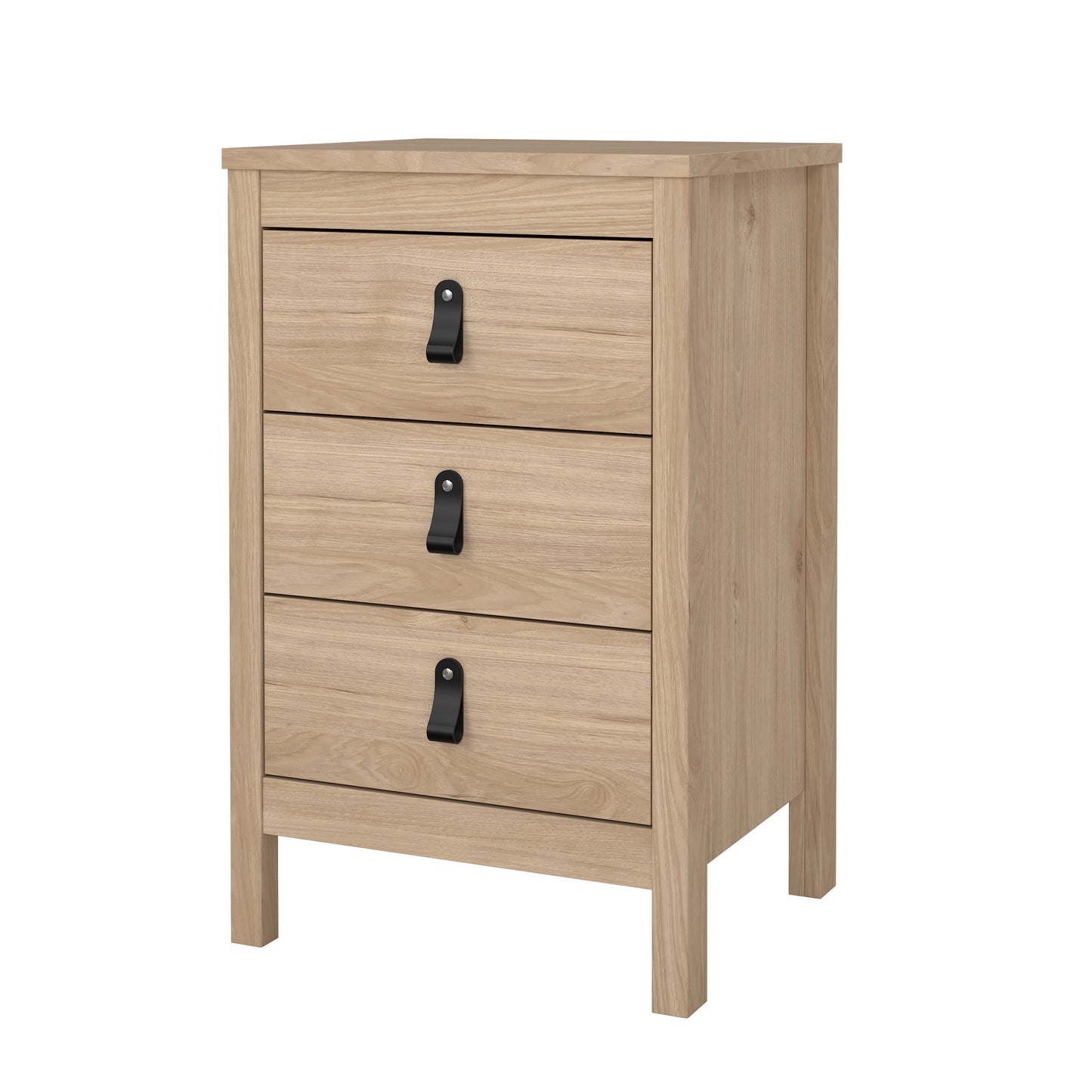 Madrid 3 Drawer Nightstand - Jackson Hickory