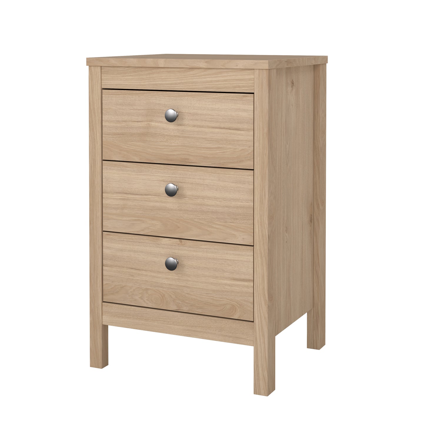 Madrid 3 Drawer Nightstand - Jackson Hickory