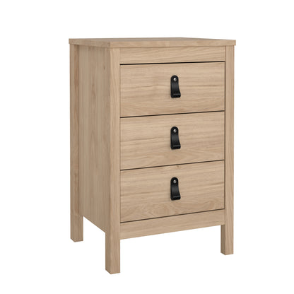 Madrid 3 Drawer Nightstand - Jackson Hickory