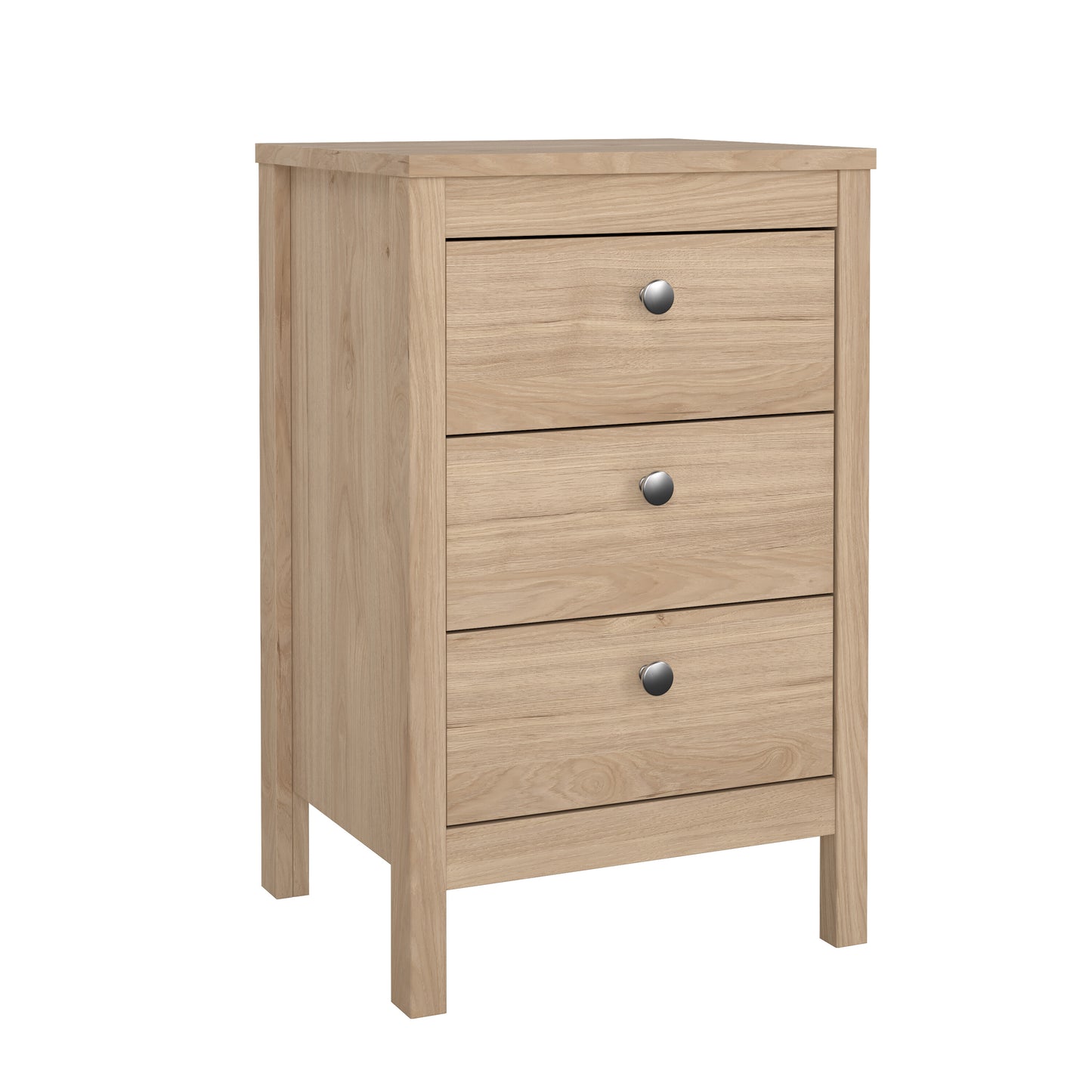 Madrid 3 Drawer Nightstand - Jackson Hickory