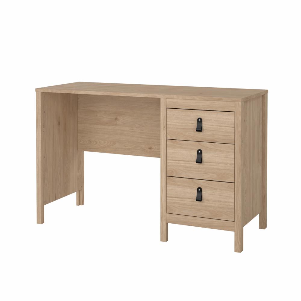 Madrid 3 Drawer Desk - Jackson Hickory