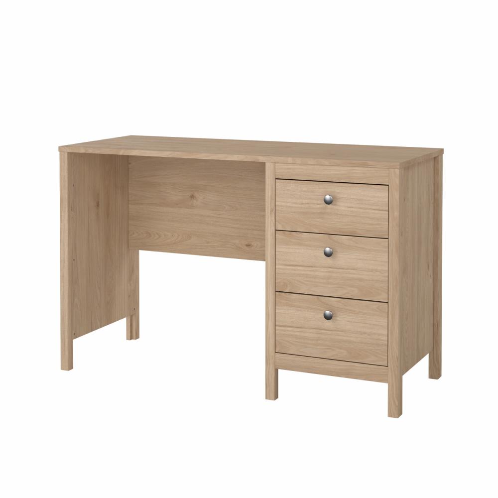 Madrid 3 Drawer Desk - Jackson Hickory