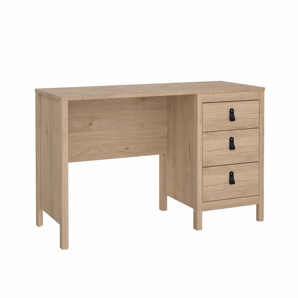 Madrid 3 Drawer Desk - Jackson Hickory