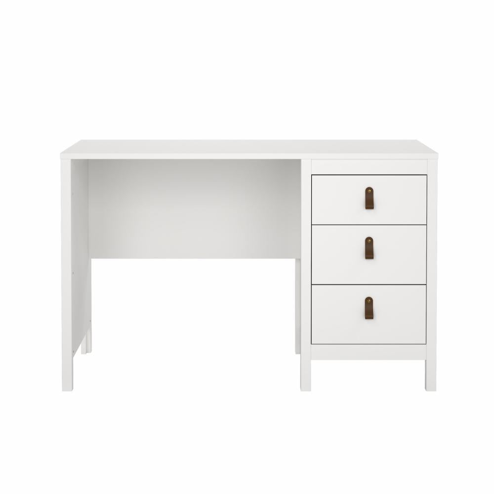 Madrid 3 Drawer Desk - White