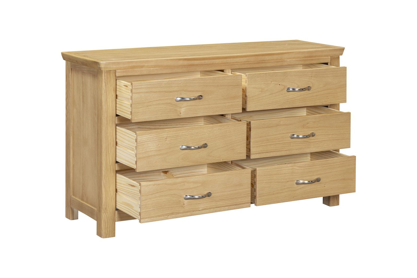 Manhattan 6 Drawer Chest - Light Oak
