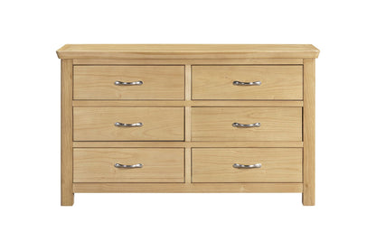 Manhattan 6 Drawer Chest - Light Oak