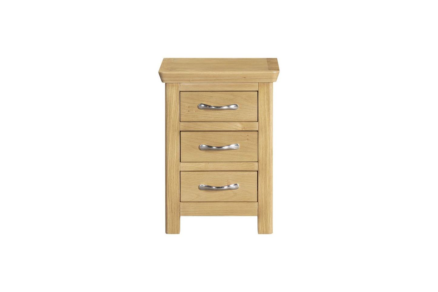 Manhattan 3 Drawer Bedside - Light Oak