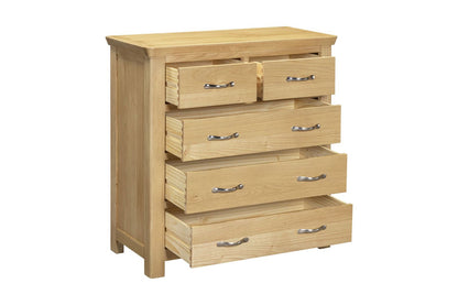 Manhattan 5 Drawer Chest - Light Oak