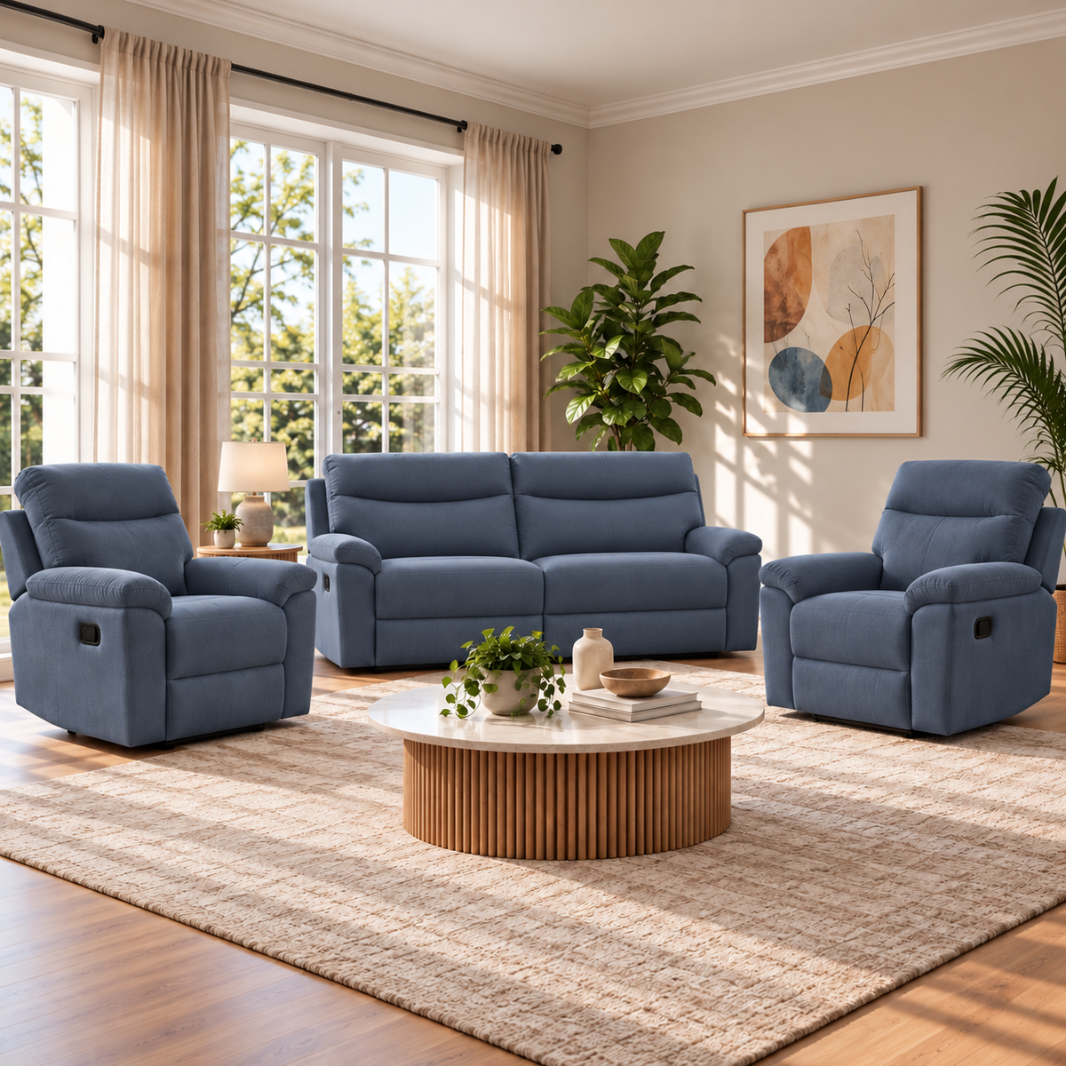 Violethill 3+1+1 Seater Manual Recliner