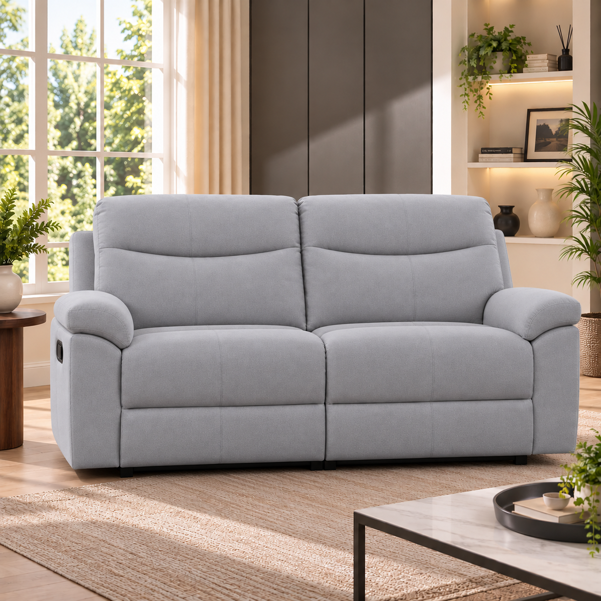 Violethill 3 Seater Fabric Manual Recliner