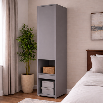 BC-07 Tall Storage Cabinet for Vertical Wall Bed Concept- 1 Door