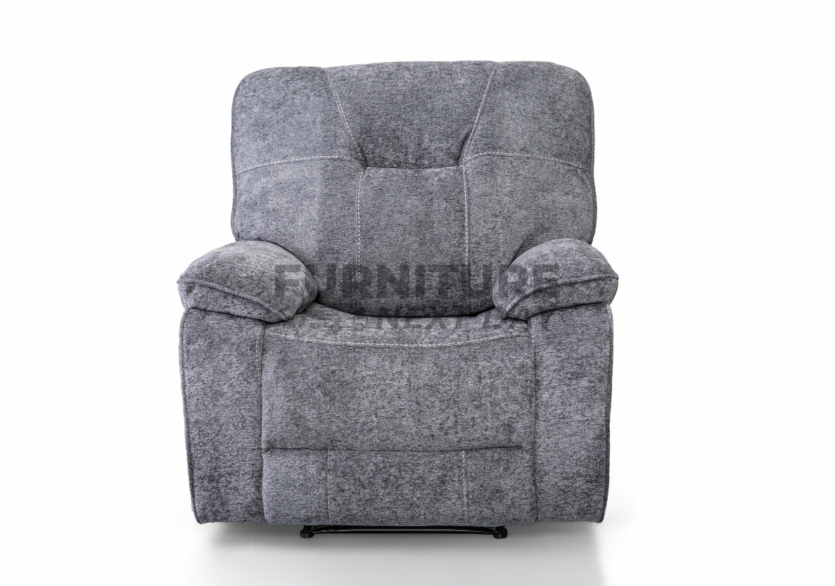 Castlegreen 1 Seater Fabric Recliner - Dark Grey
