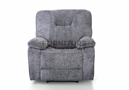 Castlegreen 1 Seater Fabric Recliner - Dark Grey