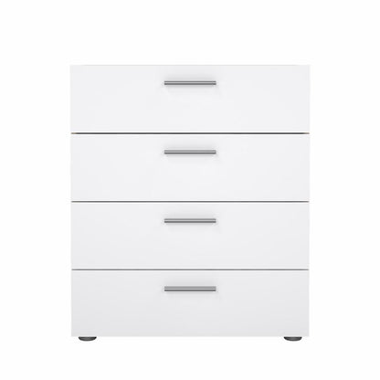 Pepe 4 Drawer Chest - Oak with White High Gloss