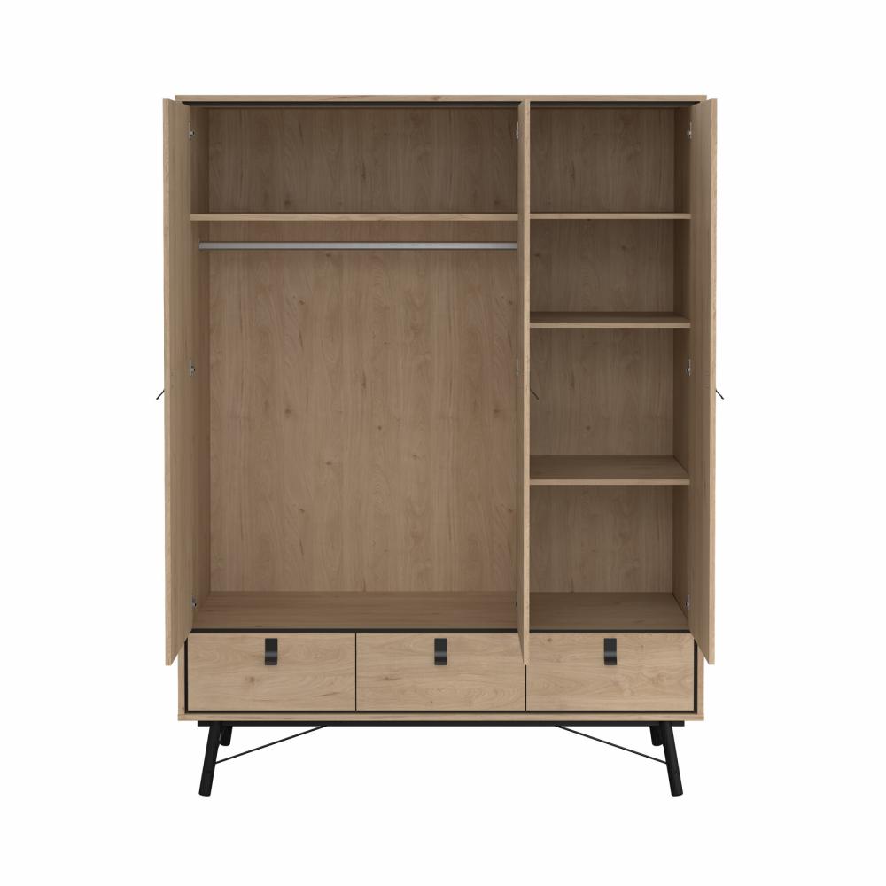 Ry Wardrobe with 3 doors + 3 drawers