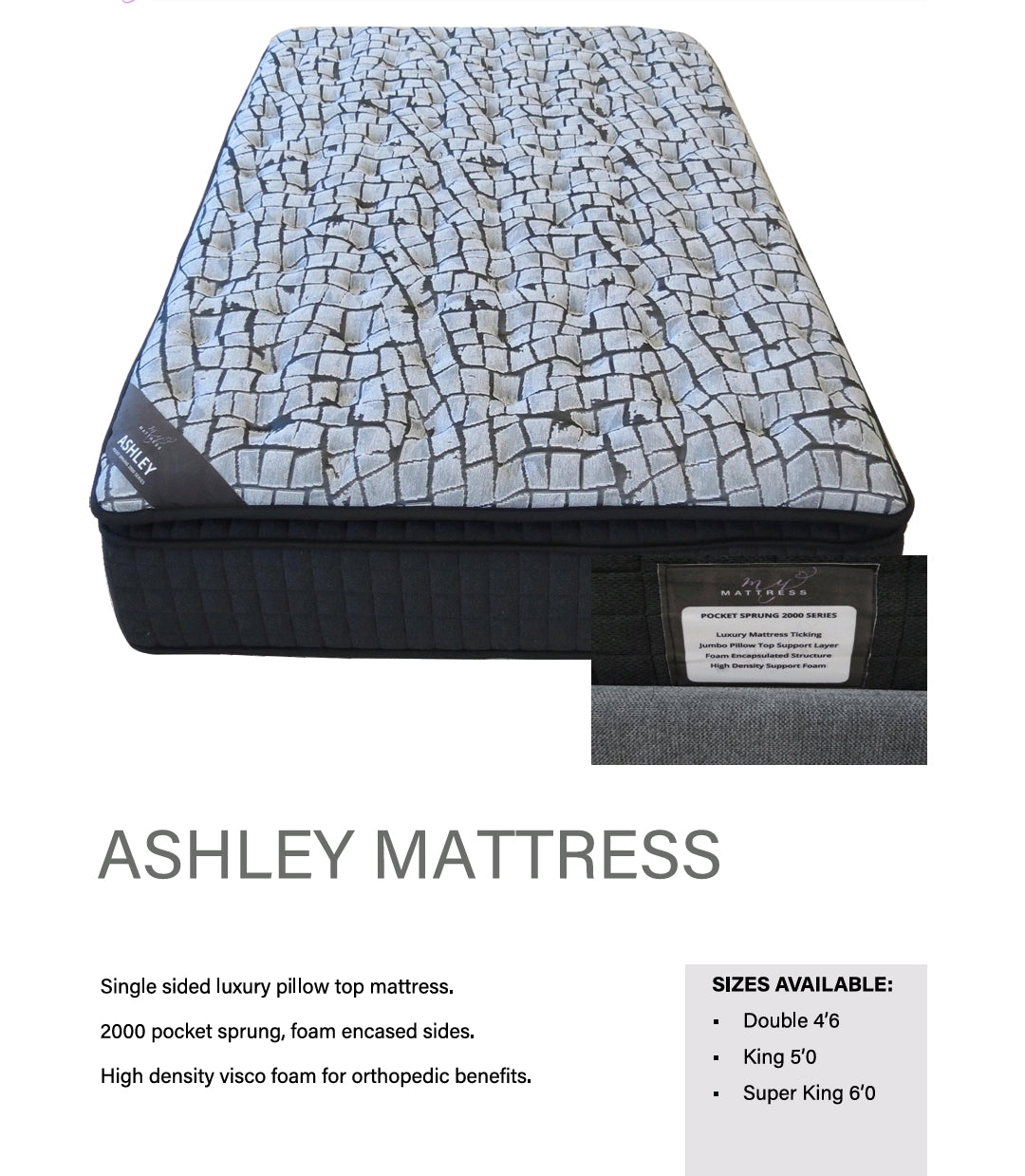 Ashley 4ft6 Double Mattress