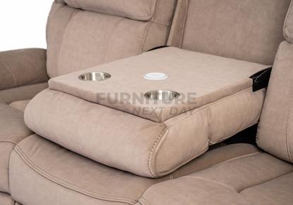 Springhill 3+2 with Console Electric Motion Suite - Beige