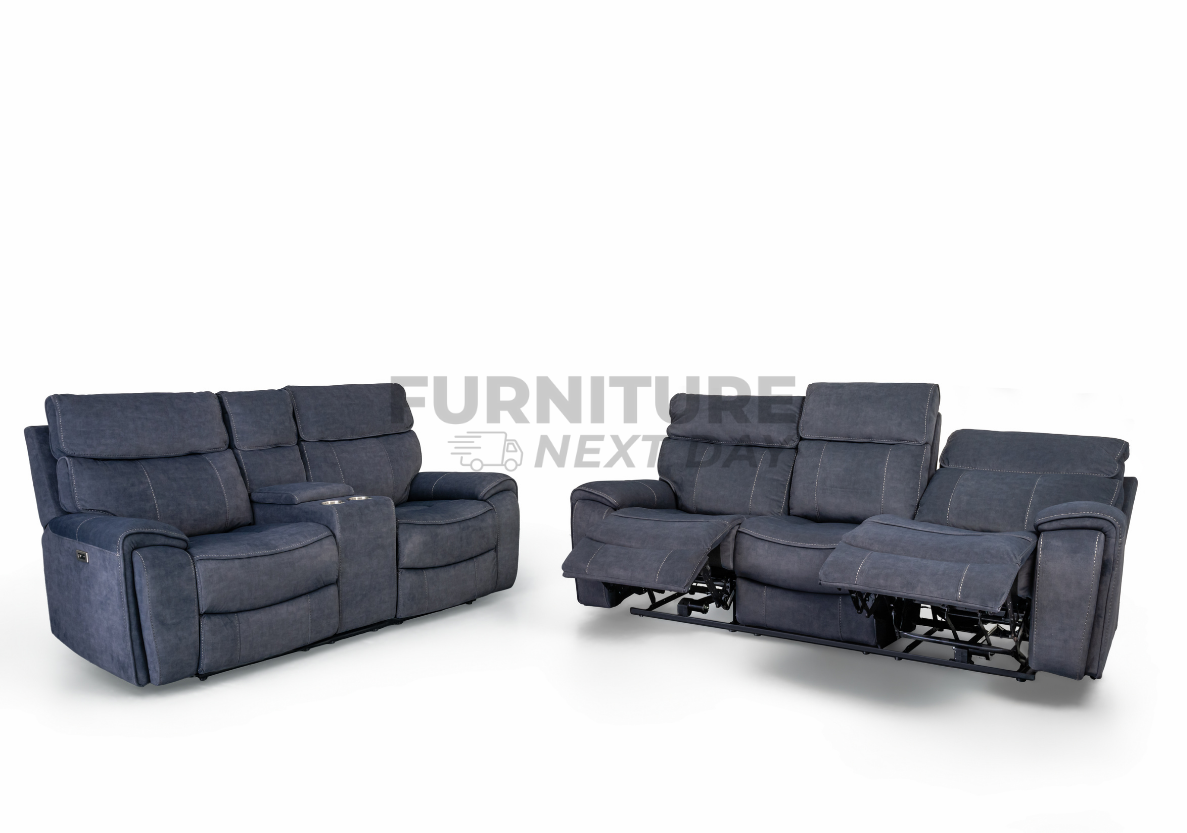 Springhill 3+2 with Console Electric Motion Suite - Grey