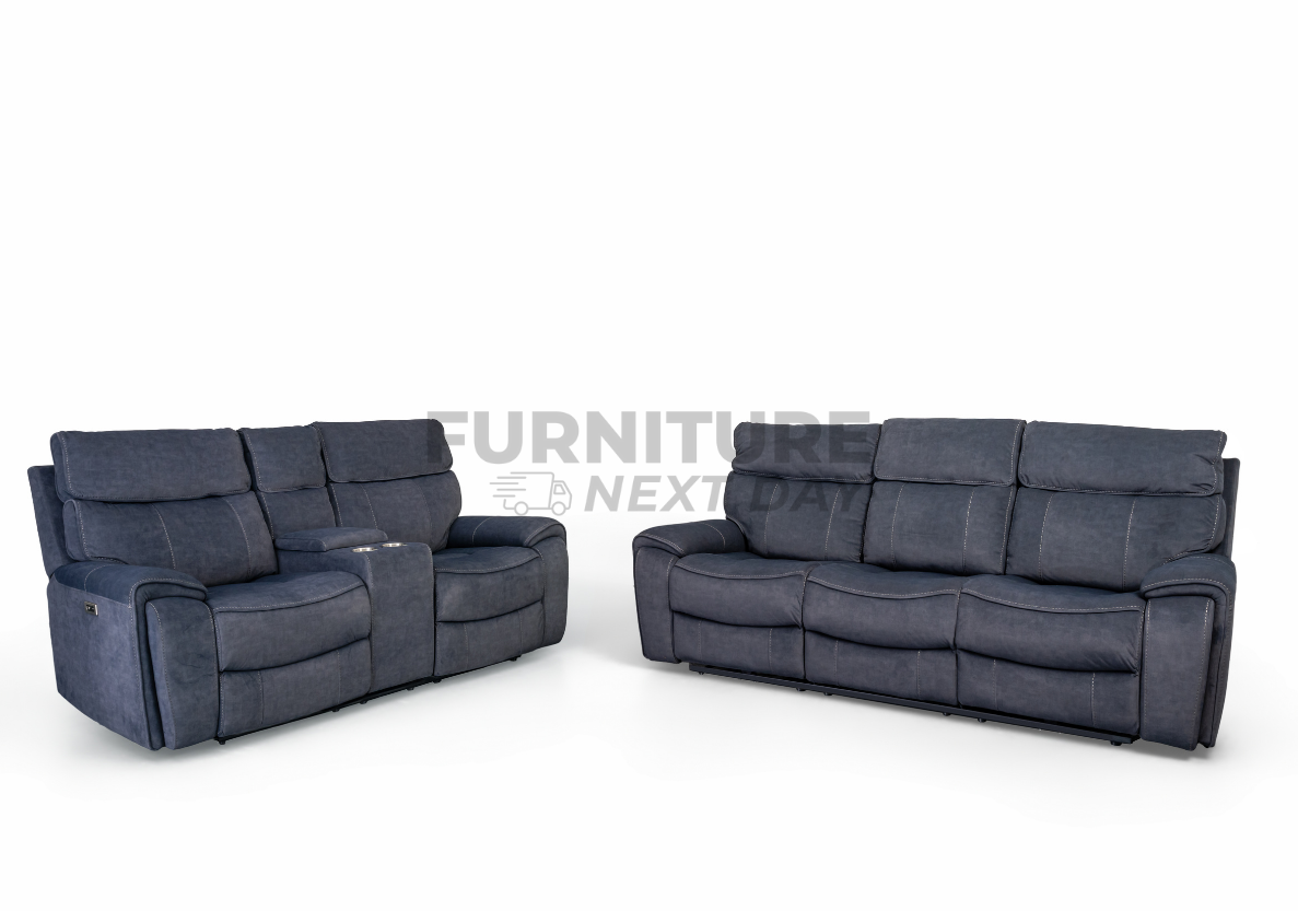 Springhill 3+2 with Console Electric Motion Suite - Grey