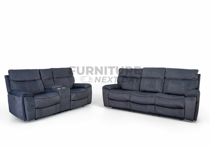 Springhill 3+2 with Console Electric Motion Suite - Grey