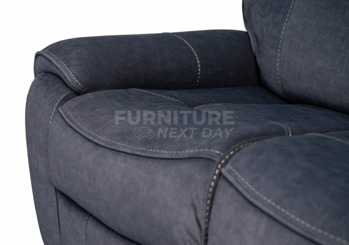 Springhill 3 Seater Fabric Electric Recliner- Grey