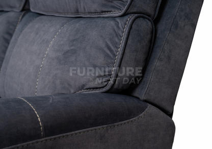Springhill 3 Seater Fabric Electric Recliner- Grey