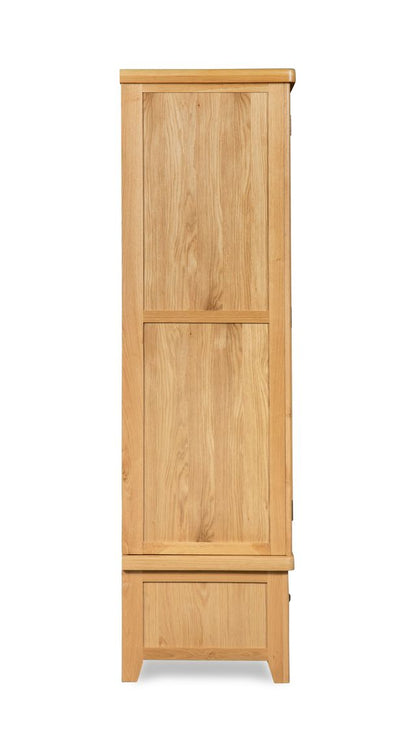 Sligo 2 Door 1 Drawer Wardrobe - Light Oak