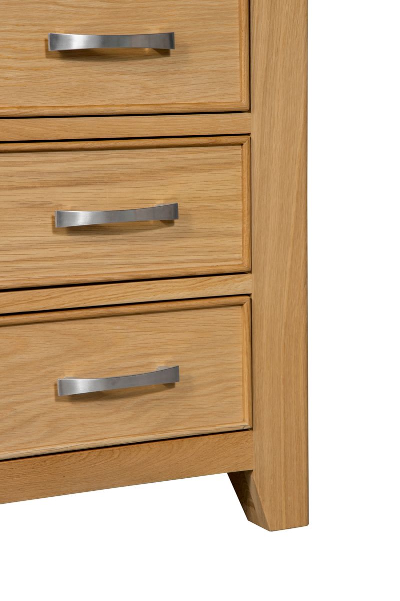 Sligo 3 Drawer Bedside - Light Oak