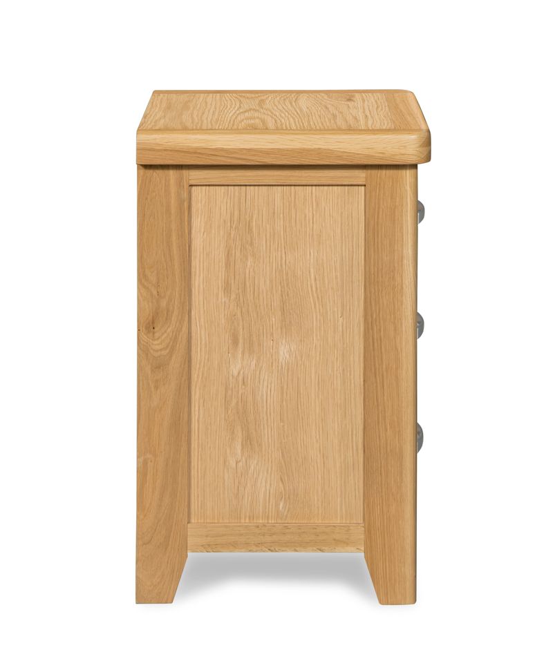 Sligo 3 Drawer Bedside - Light Oak