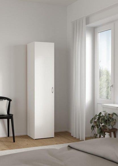 Space Wardrobe with 1 Door-White