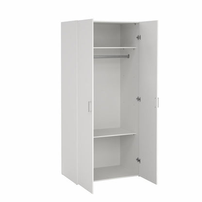 Space Wardrobe with 2 Doors-White