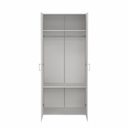Space Wardrobe with 2 Doors-White