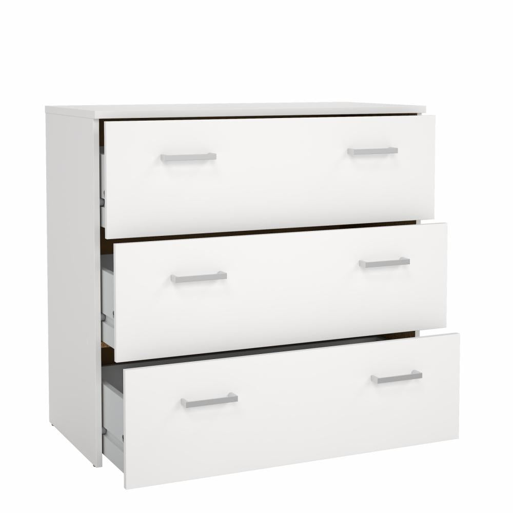 Space Chest 3 Drawers- White